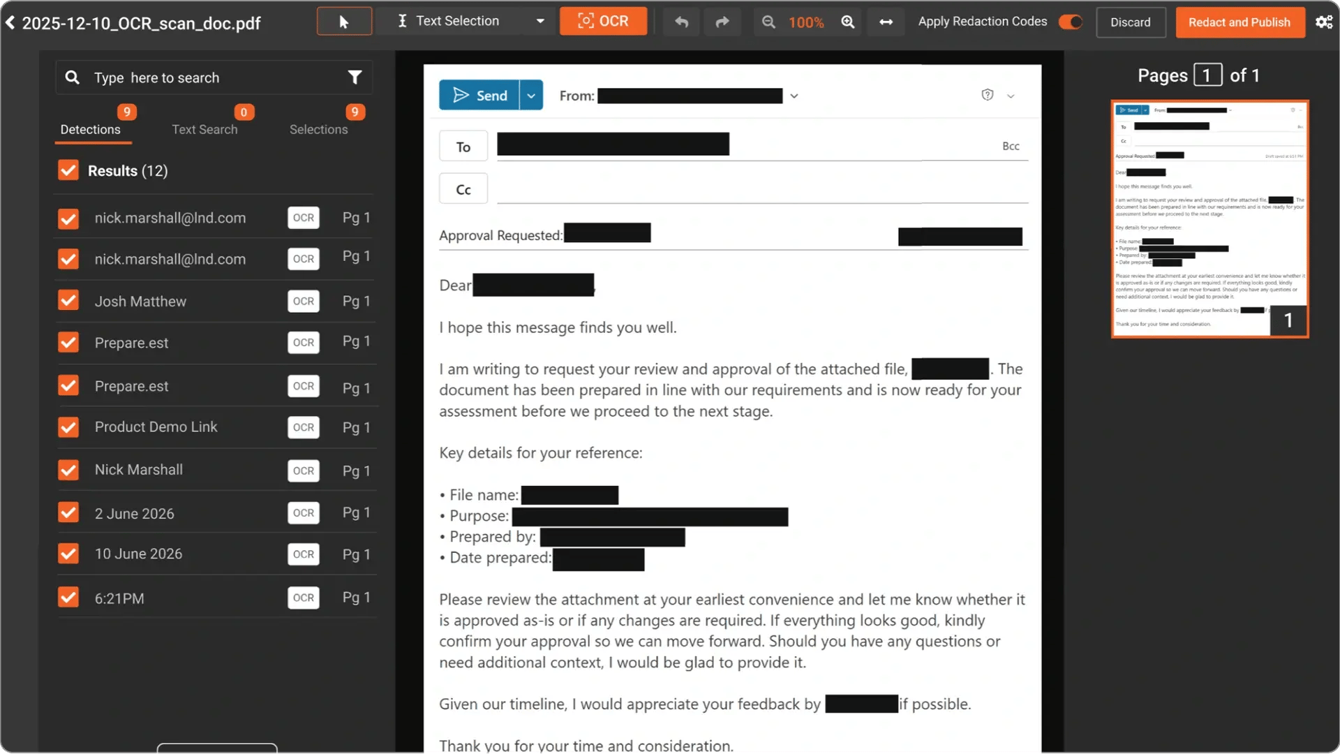 Card 2 Thread-wide detection across replies