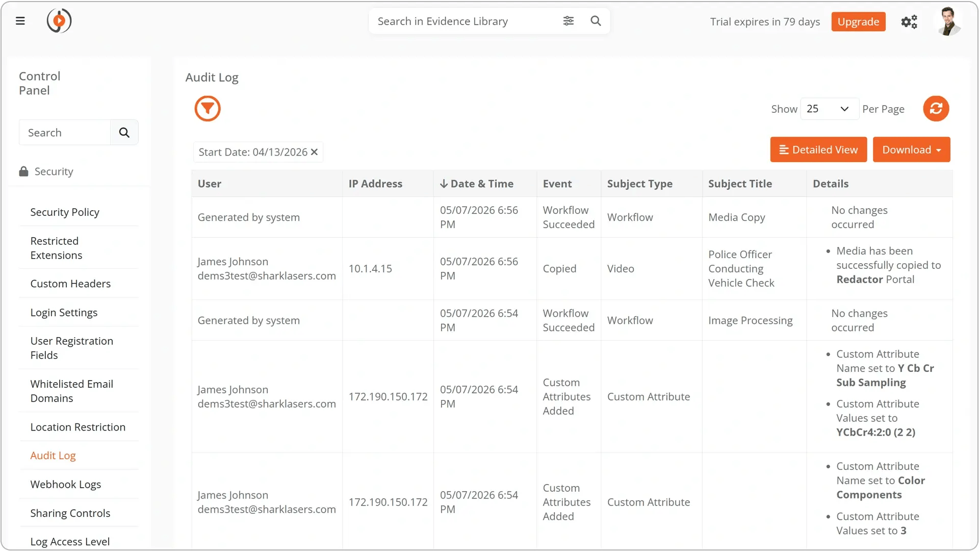 Card 6 - Audit trail and compliance reporting 2