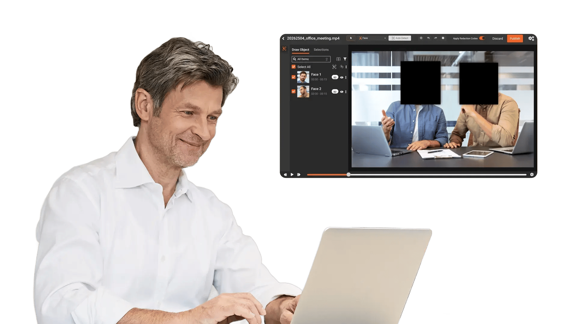 Face Redaction Software Built to Detect and Track Faces at Any Scale