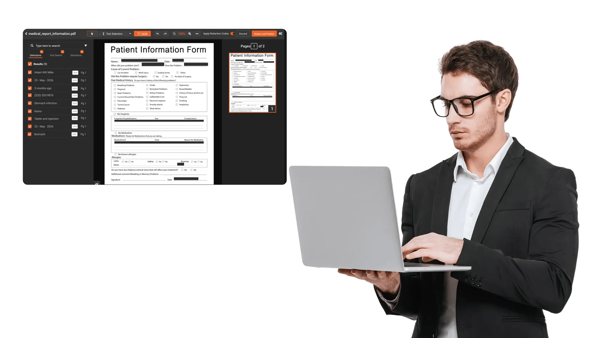 Manual Redaction Consumes Hours That Should Go to Patient Care