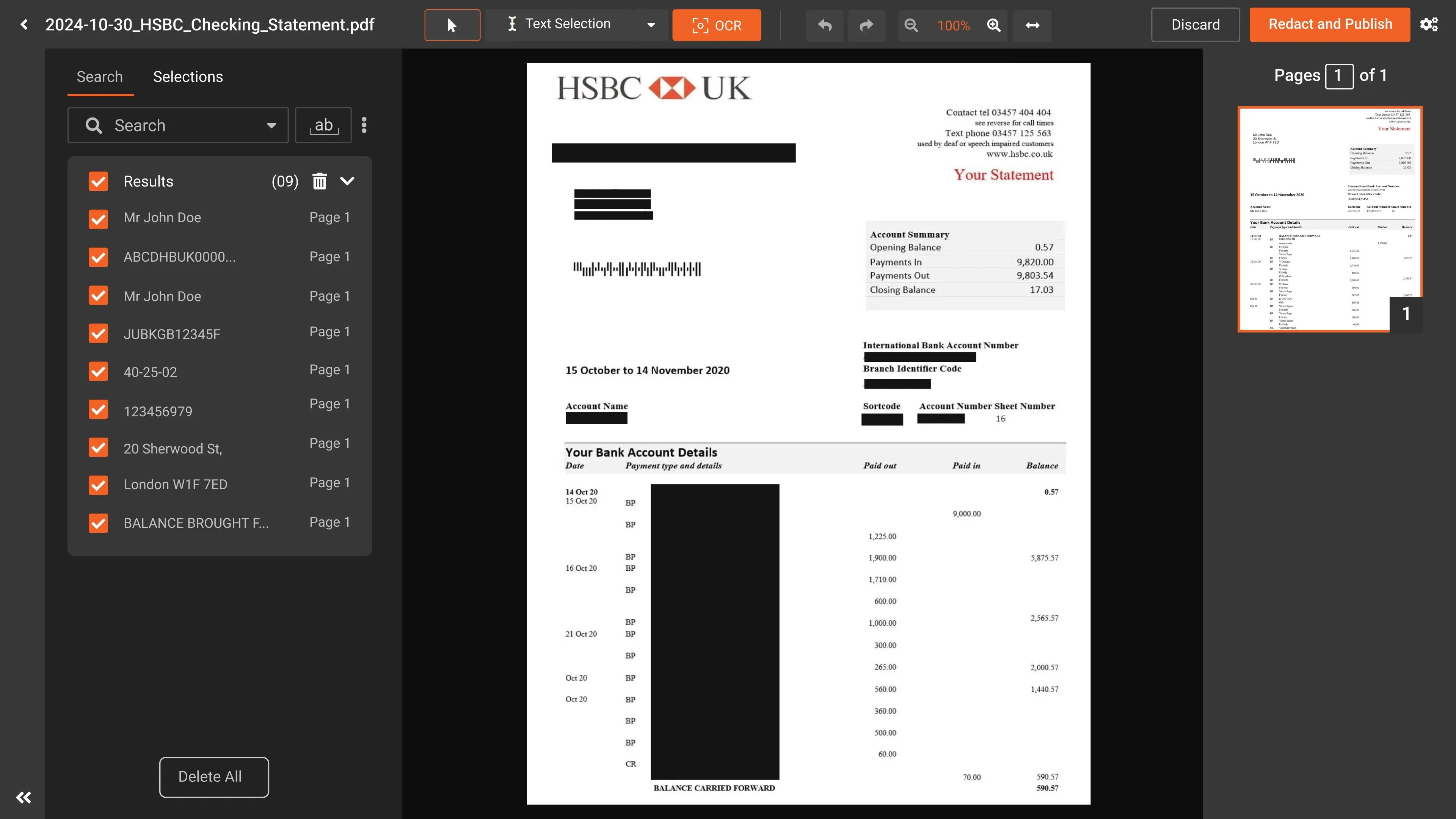 One Platform for Complete Document Redaction