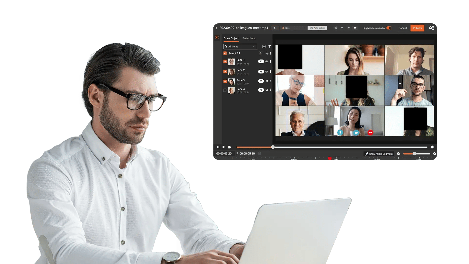 Redact PII from Screen Recordings with AI-Powered Redaction Software 