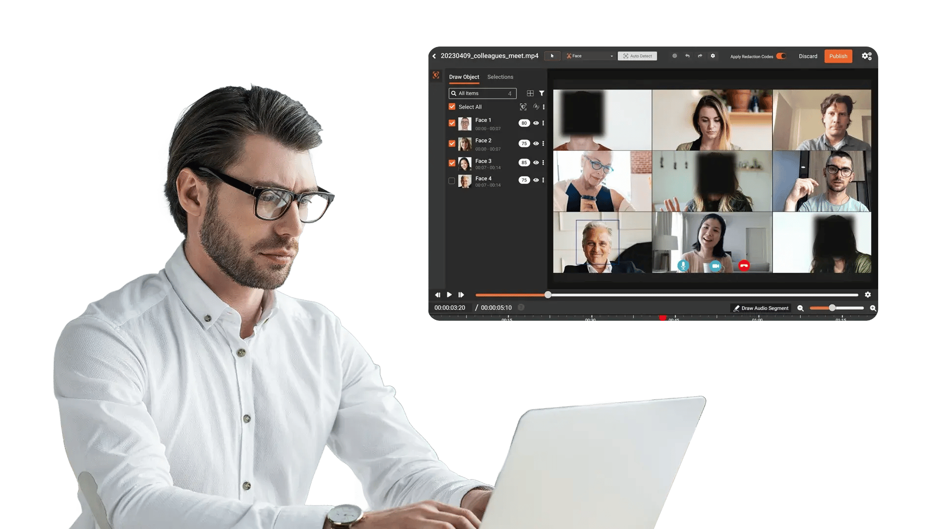 Redact PII from Screen Recordings with AI-Powered Redaction Software