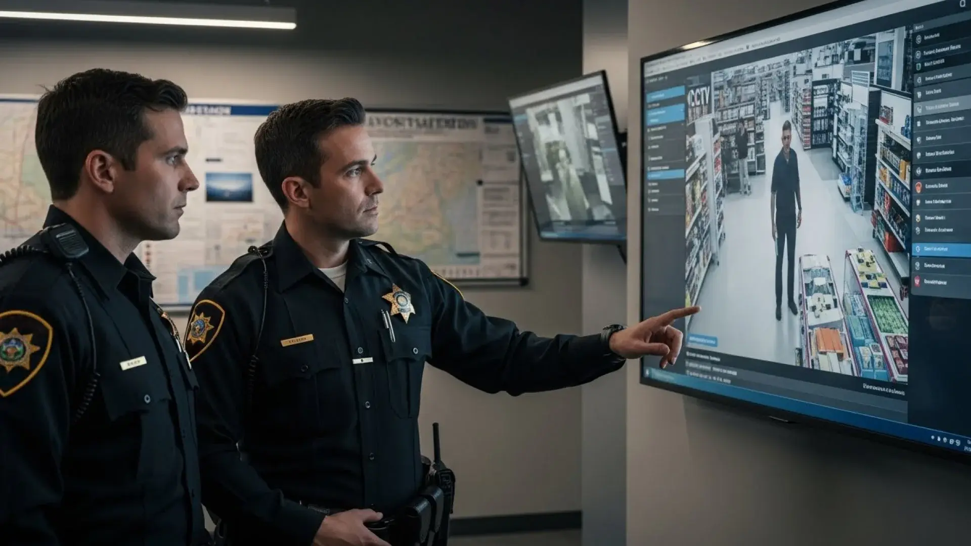 Law enforcement analyst reviewing and redacting body-cam footage for a FOIA request.