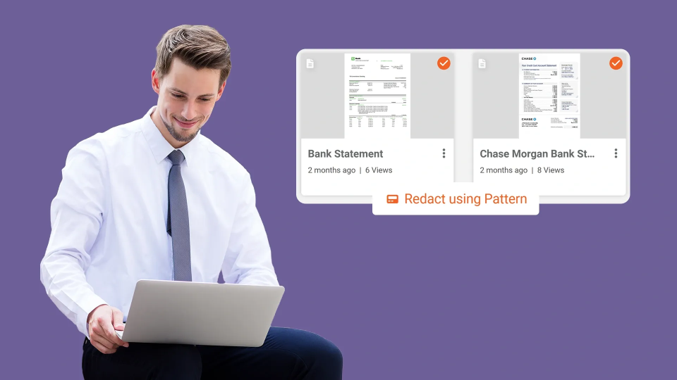 a legal professional bulk redacting documents