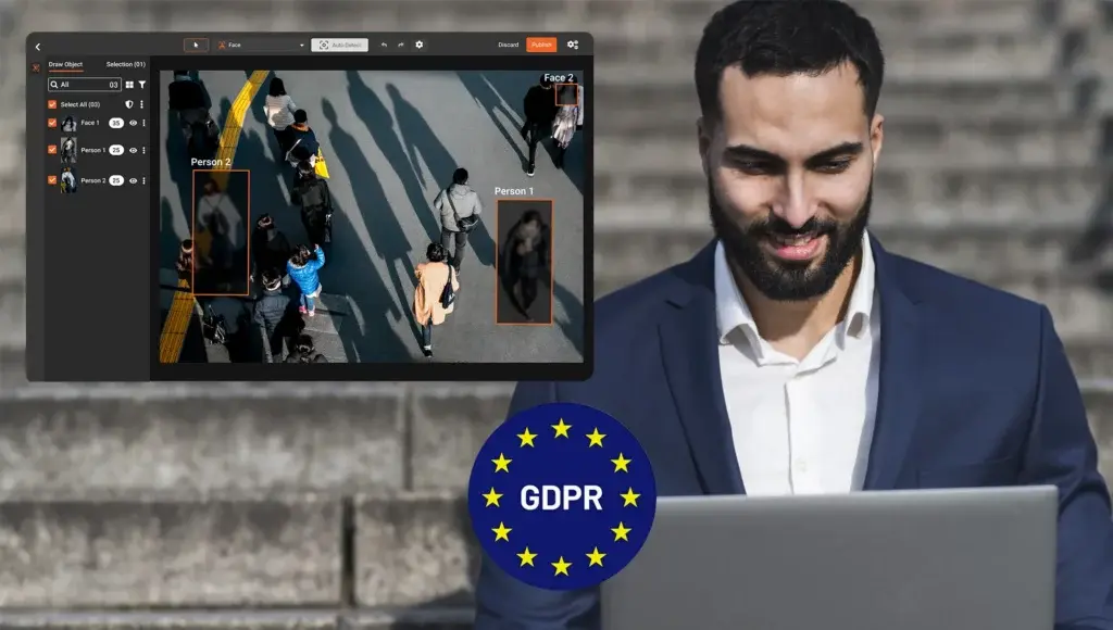 A man redacting for GDPR redaction