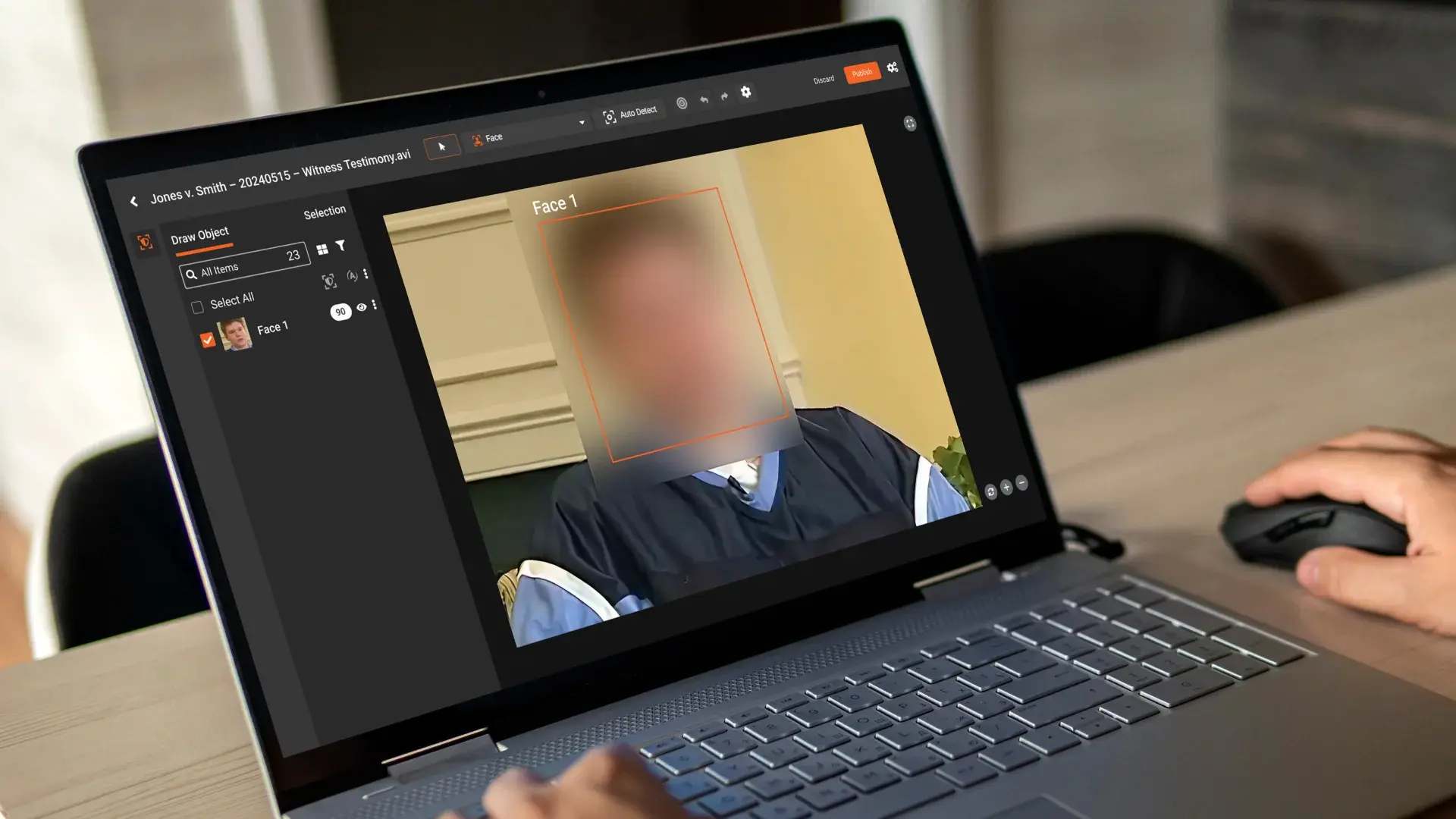 Object detection based video redaction software identifying faces and license plates in video