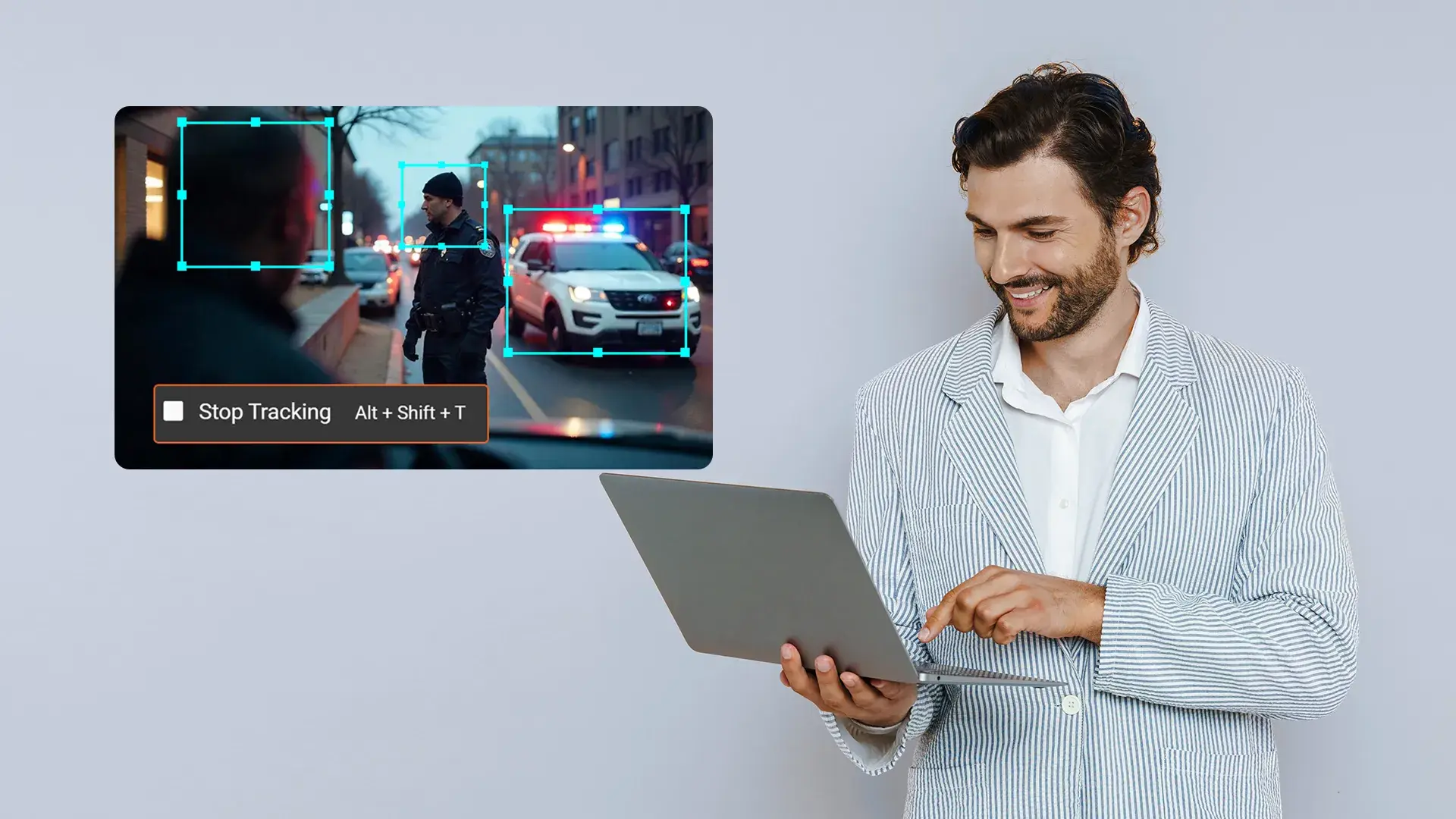 Redacting evidence footage through a redaction software. 