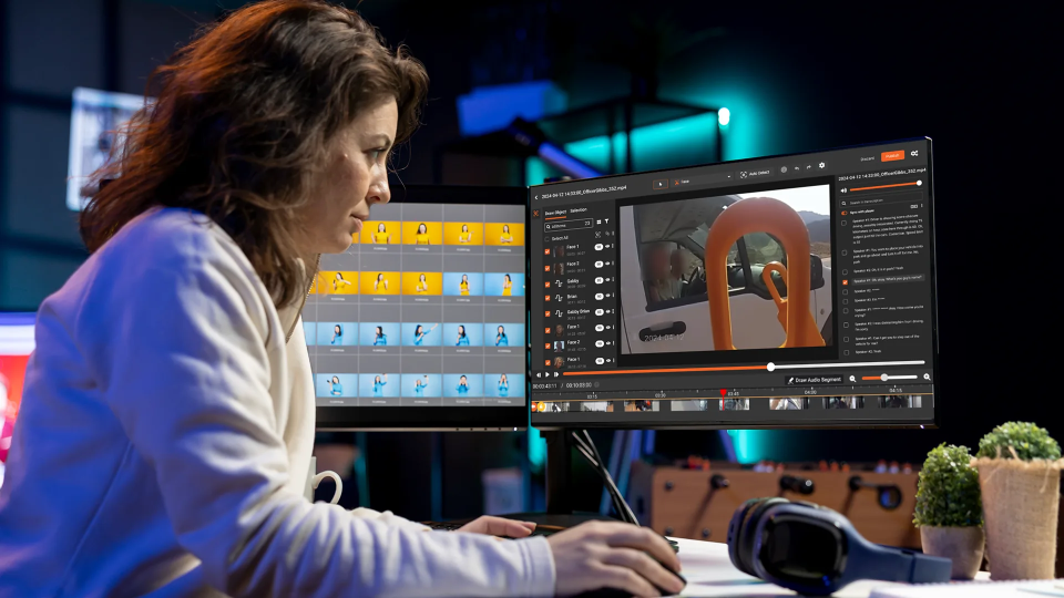 A person redacting SaaS Marketing Videos