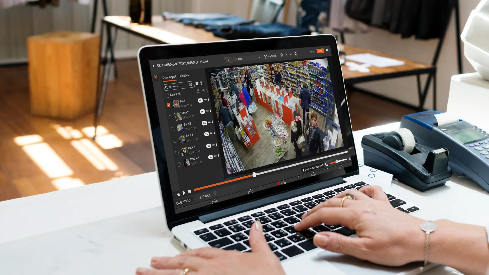 a data compliance officer is using a video redaction software to hide pii