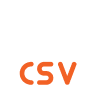 icon showing Redactor's option to download csv reports to keep record of your files' custody chains