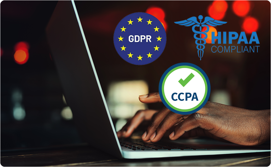 GDPR and CCPA compliance logos