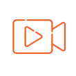 Icon indicating video redaction.